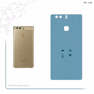 برچسب پوششی ماهوت مدل Minimal Miss and Mister مناسب برای گوشی موبایل هوآوی P9 Plus