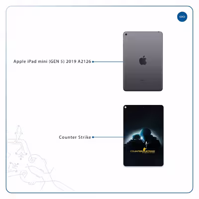برچسب پوششی ماهوت مدل Counter-Strike مناسب برای تبلت اپل iPad mini (GEN 5) 2019 A2126