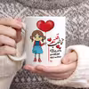 ماگ چاپریکا طرح مخاطب قلبم مدل راد 