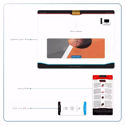 برچسب پوششی ماهوت مدل Basketball مناسب برای تبلت اپل iPad Air 2013 A1476