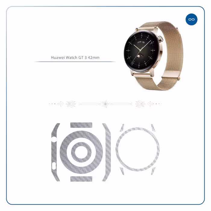 برچسب ماهوت طرح Steel-Fiber مناسب برای ساعت هوشمند هوآوی Watch GT 3 42mm