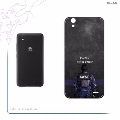 برچسب پوششی ماهوت مدل Police Officer مناسب برای گوشی موبایل هوآوی Ascend G630