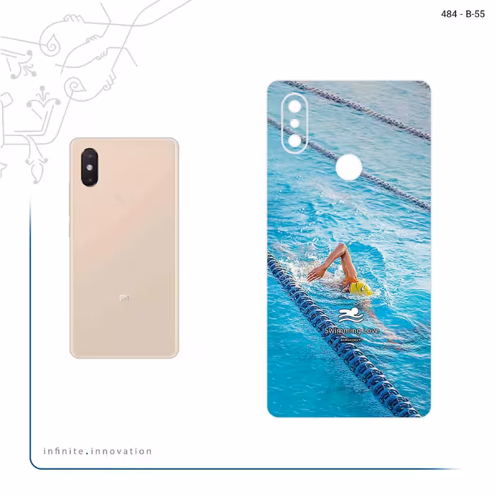 برچسب پوششی ماهوت مدل Swimming مناسب برای گوشی موبایل شیائومی Mi 8 SE