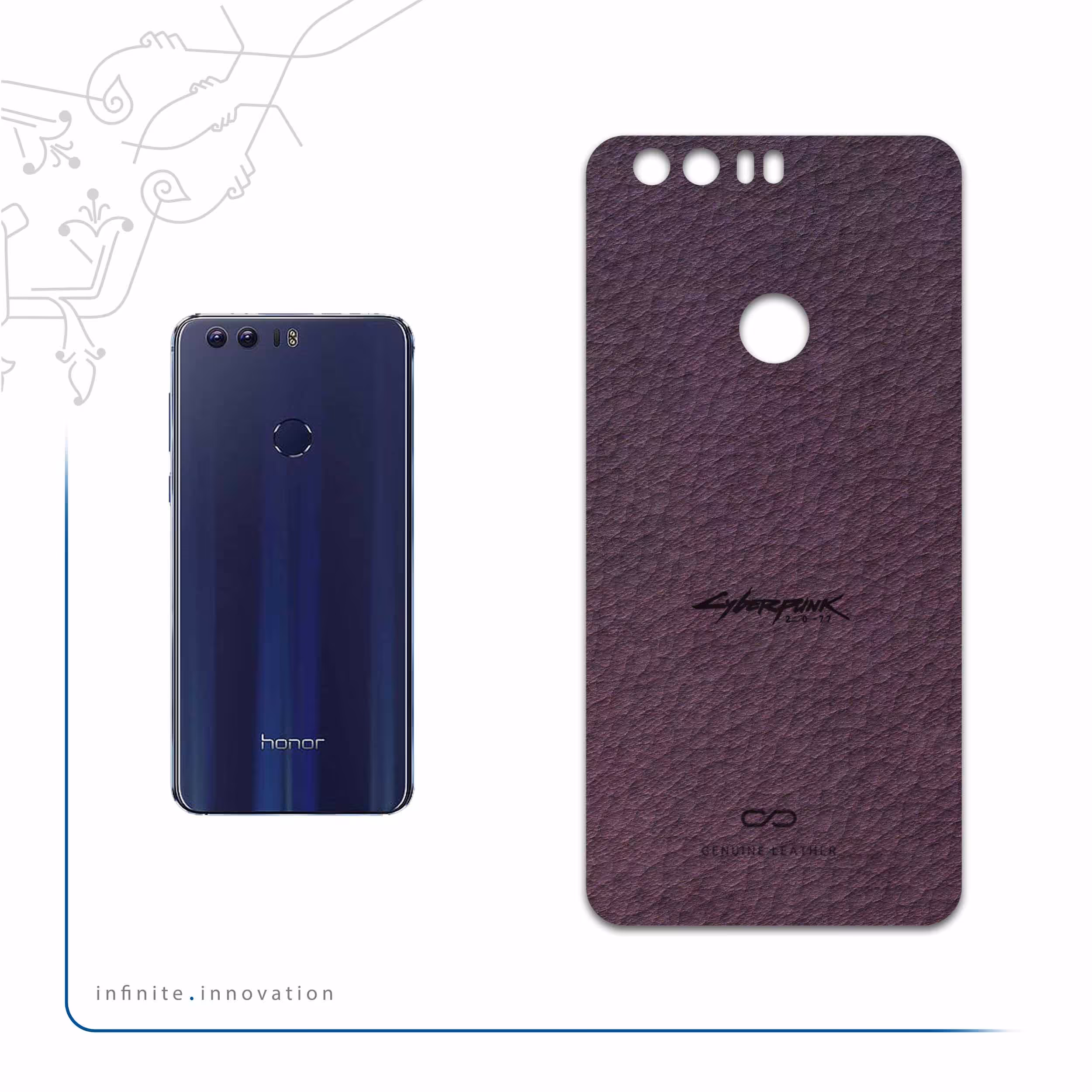 برچسب پوششی ماهوت مدل PL-CYBRPNK مناسب برای گوشی موبایل آنر 8