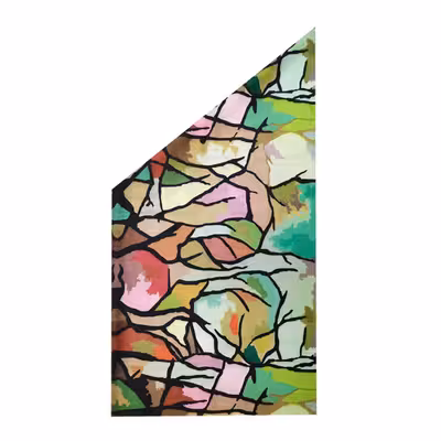 دستمال سر و گردن مدل کوبیسم