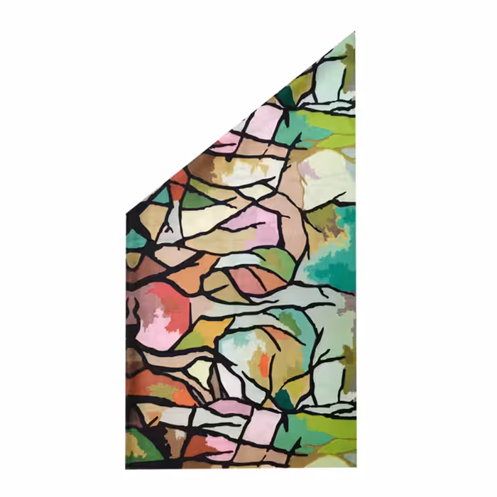 دستمال سر و گردن مدل کوبیسم