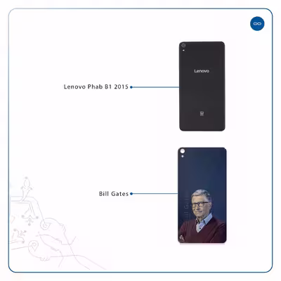برچسب پوششی ماهوت مدل Bill Gates مناسب برای تبلت لنوو Phab B1 2015