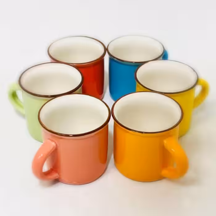 فنجان قهوه خوری سرامیکی مدل espresso بسته 6 عددی