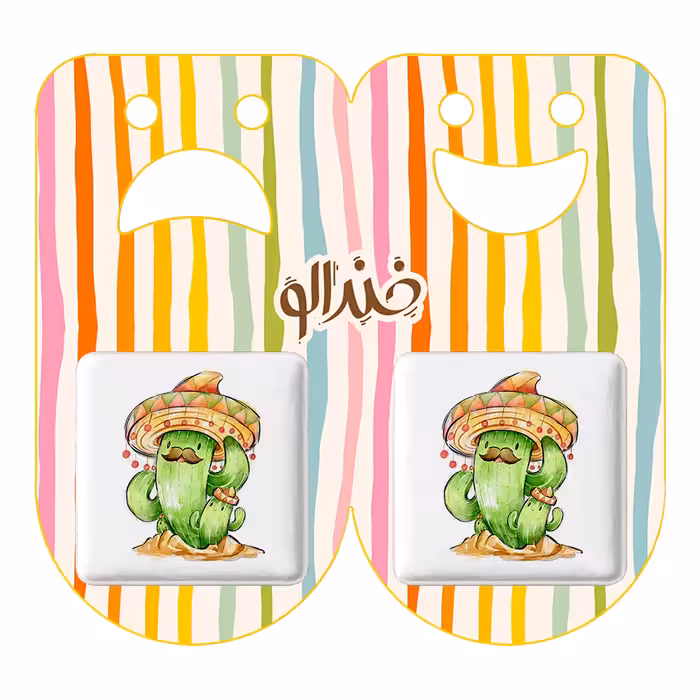 پیکسل خندالو مدل کاکتوس کد 5285 به همراه مگنت