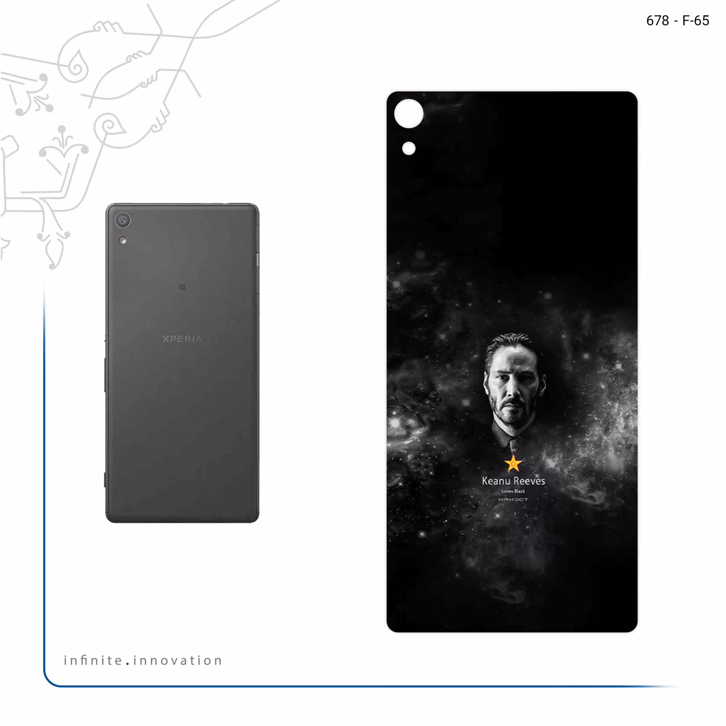 برچسب پوششی ماهوت مدل Keanu Reeves مناسب برای گوشی موبایل سونی Xperia XA Ultra