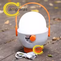 چراغ چادر فانوسی شارژی کمپینگ OKGO FA-7001 پاوربانکی - کمپ آراس