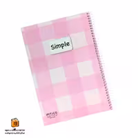 دفتر خط دار 100 برگ چهارخونه صورتی پیتیکو (PITICO)