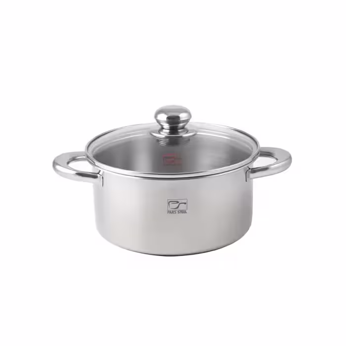 قابلمه پارس استیل مدل کف سه لایه کد 220 سایز 22