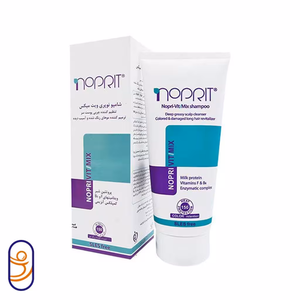 شامپو میکس و تنظیم کننده چربی پوست سر، نرم کننده موی خشک یا رنگ شده نوپریت