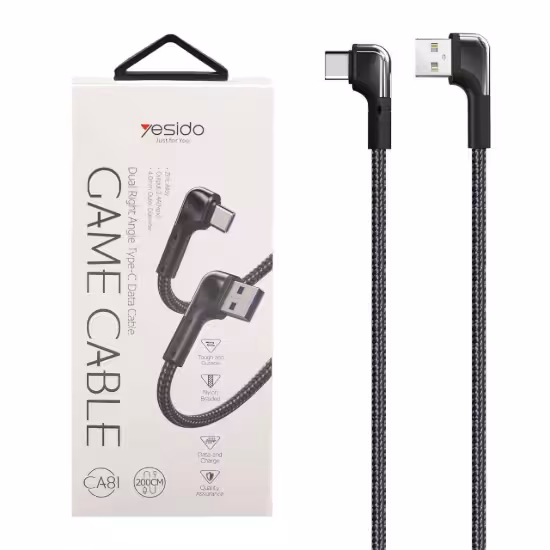 کابل تبدیل USB به USB-C یسیدو مدل CA81 طول 2 متر