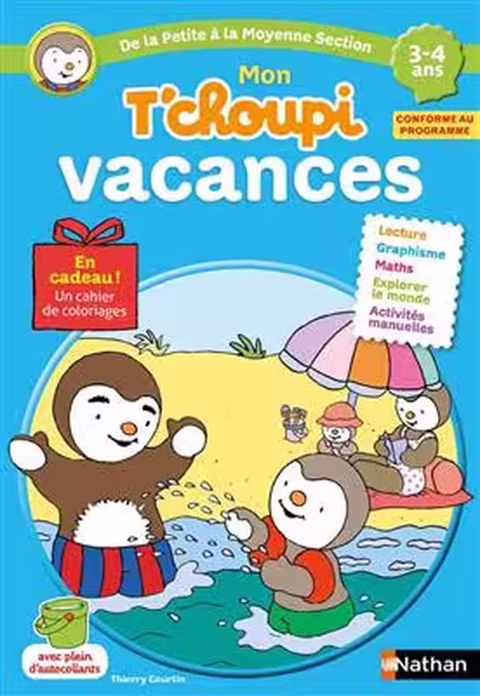 دانلود کتاب Mon T'choupi vacances De la Petite à la Moyenne Section 3-4 ans
