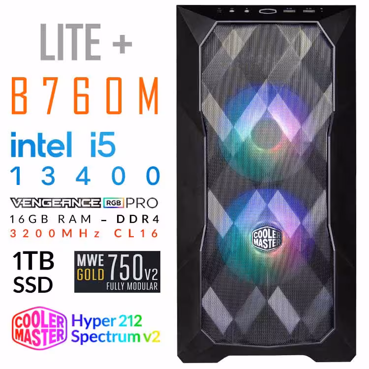 سیستم گیمینگ Lite  TD300 Full RGB Gigabyte – Cooler Master Edition