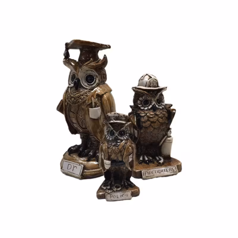 مجسمه مدل جغد دکتر مجموعه سه عددی