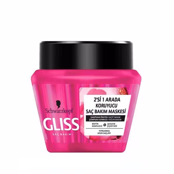 ماسک احیا کننده مو گلیس GLISS mask supreme length series schwarzkopf 300ml