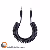 کابل AUX فنری کی نت K-net K-CSAUXS12 AUX Spring Cable Black طول 1.2m