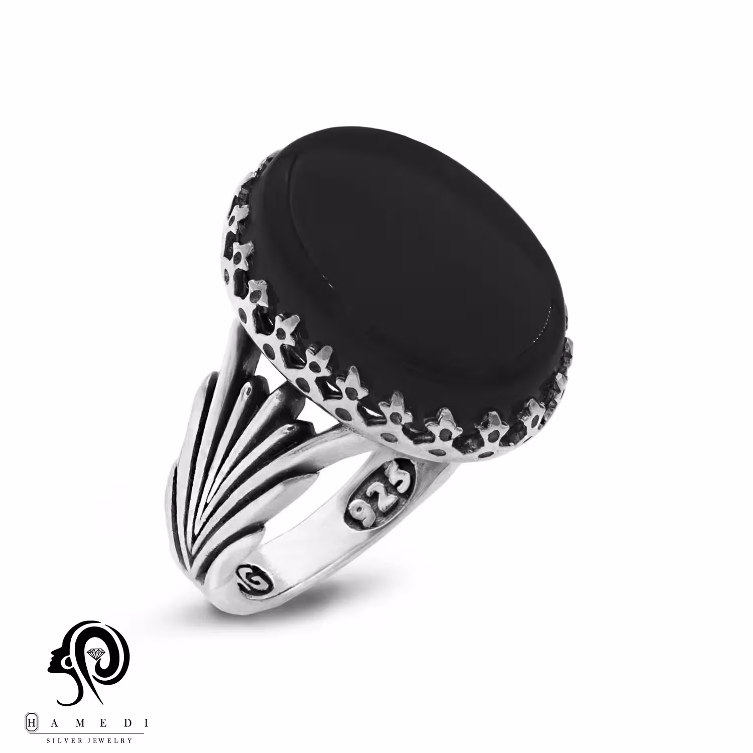 انگشتر نقره مردانه اونیکس اصل مدل RIM ON7