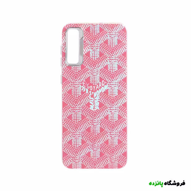 قاب کروم پشت سخت محافظ لنزمتال Samsung A50 – صورتی