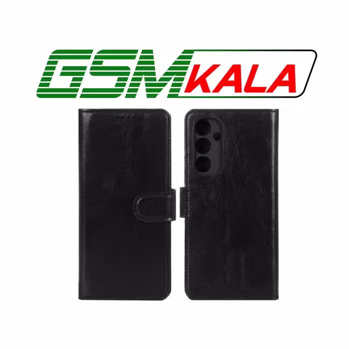 کیف موبایل چرمی مگنتی محافظ لنزدار Samsung Galaxy A55