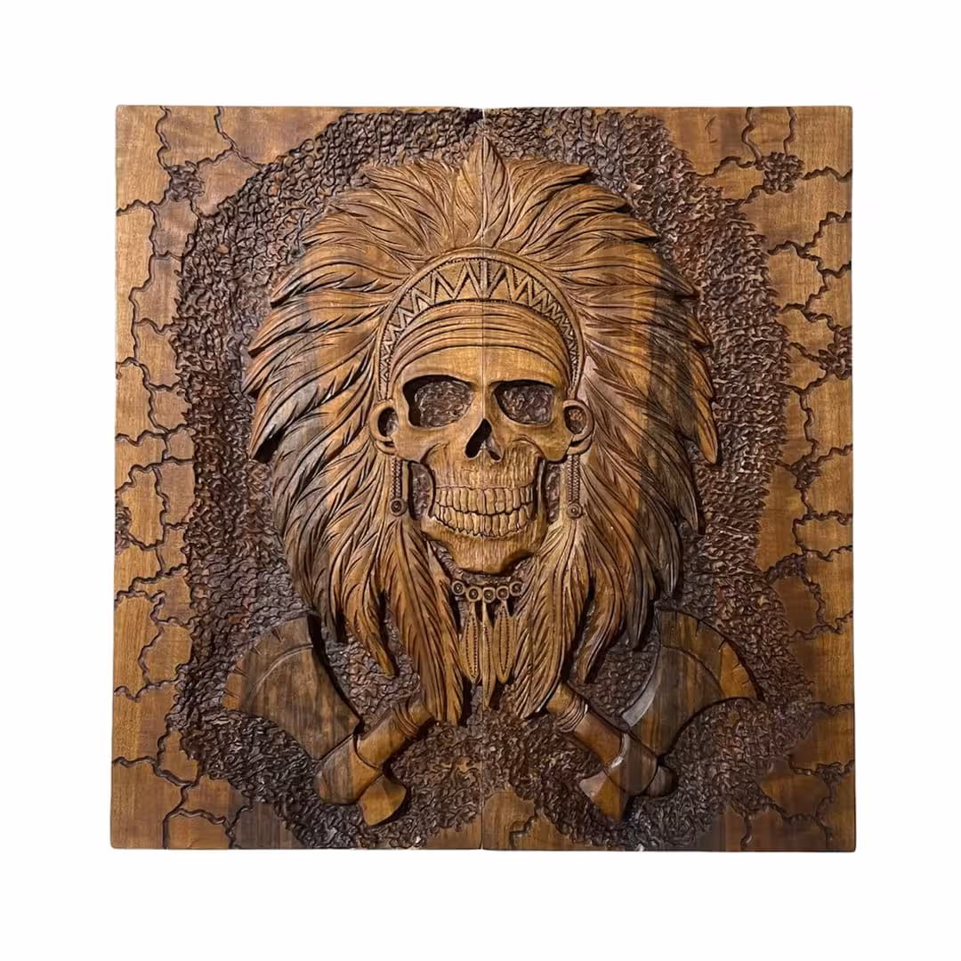 تخته نرد منبت اسکلت سرخپوست