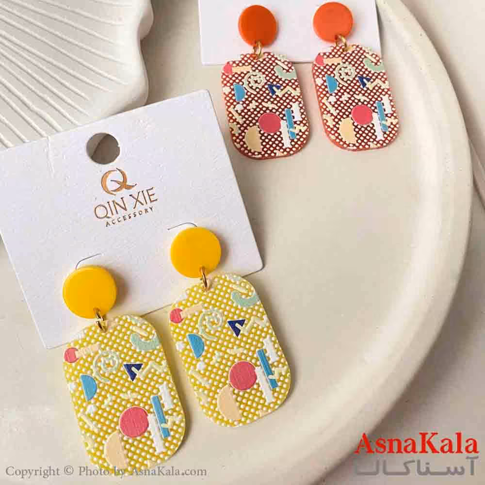 گوشواره تابستانی استیل مینیمال دخترانه مدل بیضی کد GSH151569W