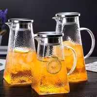 پارچ پیرکس یخی درب استیل