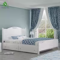 تخت خواب دو نفره MDF وکیوم مدل روما