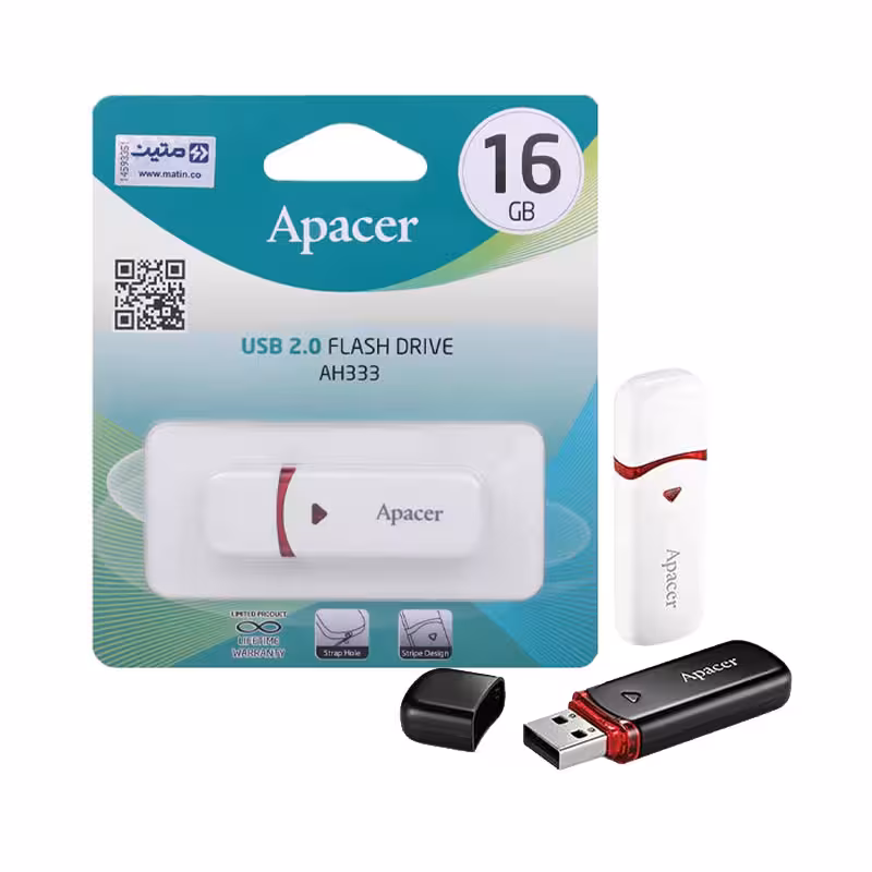 فلش 16 گیگ APACER مدل AH333 با گارانتی مادام العمر