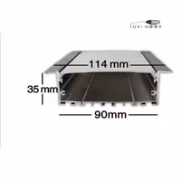پروفیل چراغ خطی لاینر توکار فنرخور شش لاین - کد 11