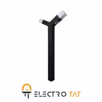 چراغ پارکی مربع دو شعله دفنی دار زمرد نور