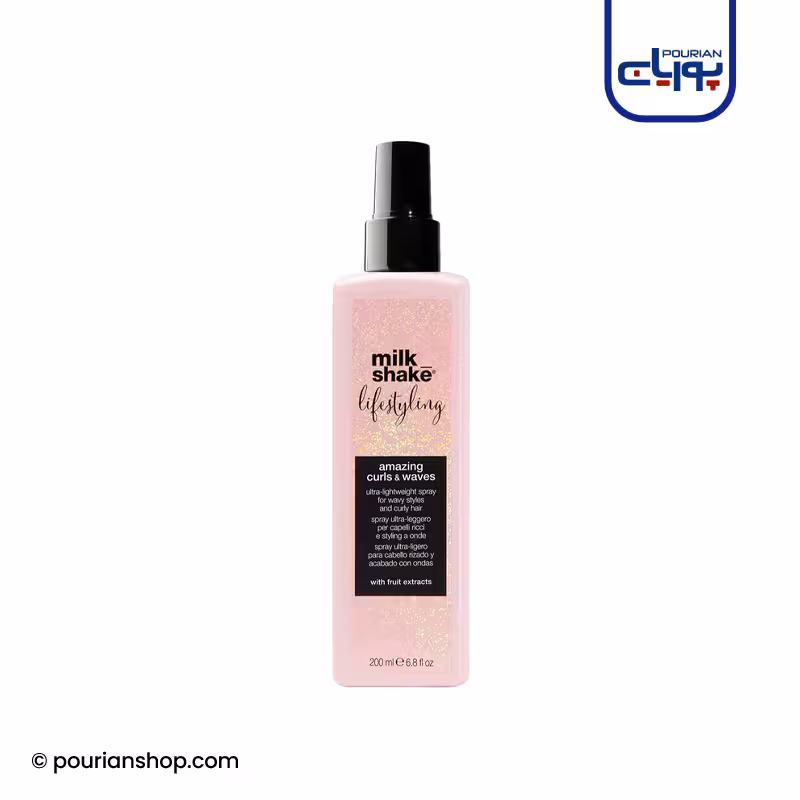 اسپری موی فر و مجعد لایف استایل میلک شیک (صورتی)