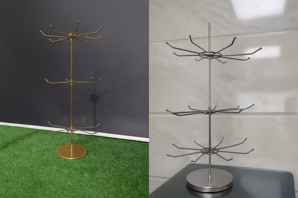 رگال آویز اکسسوری و جوراب طلایی چرخان ابکاری لوکس