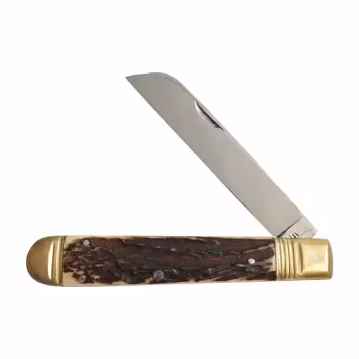 قلمتراش وفا تک تیغه 14 سانت دسته شاخ گوزن