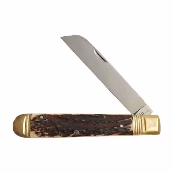 قلمتراش وفا تک تیغه 14 سانت دسته شاخ گوزن