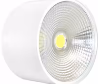 چراغ هالوژن سقفی روکار LED گرد استوانه‌ای فلزی مدرن لوکس تزئینی بدنه سفید ضد آب فروشگاهی 12 وات FEC کد 566