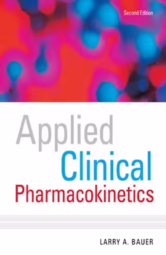 خرید و دانلود نسخه کامل کتاب Applied Clinical Pharmacokinetics