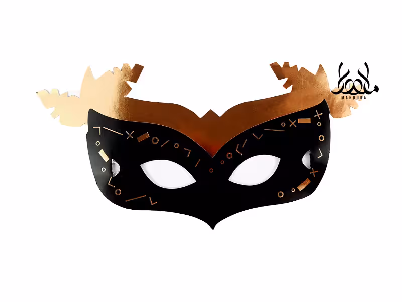 نقاب مشکی طلایی لاکچری 6 عددی