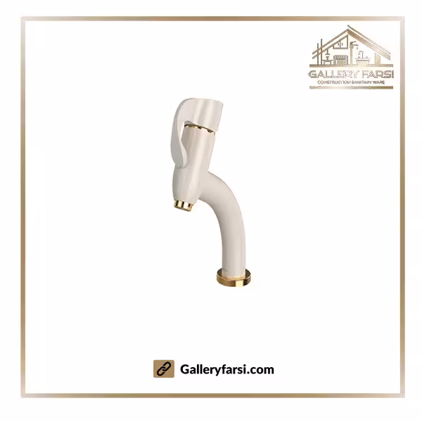 شیر روشویی شودر پایه کوتاه مدل دانته شیری طلا