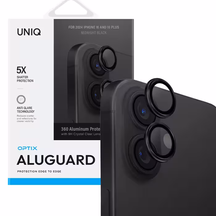 محافظ لنز دوربین یونیک UNIQ Optix AluGuard iPhone 16 /16 Plus