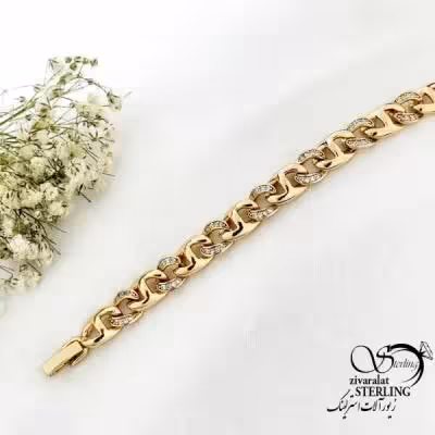 دستبند طرح طلا برند کارتیر کد 19758