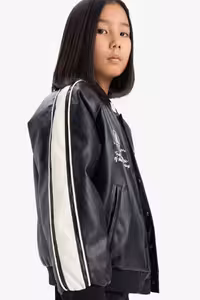 کاپشن دخترانه مشکی دفکتو