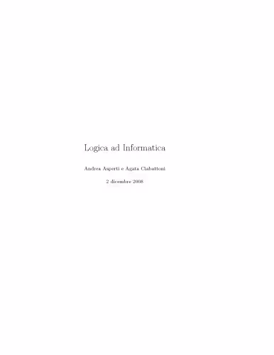 خرید و دانلود نسخه کامل کتاب Logica a informatica
