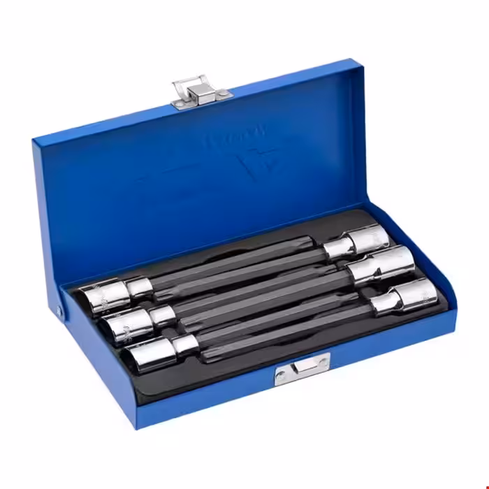 جعبه بکس1/2 اینچ 6 پارچه آلنی ستاره ای بلند نووا 7015