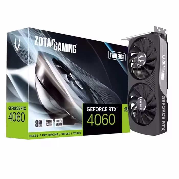 کارت گرافیک زوتک مدل Geforce RTX 4060 Twin Edge ظرفیت 8 گیگابایت