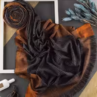 شال کشمیر حاشیه رنگی چهارخونه وارداتی 