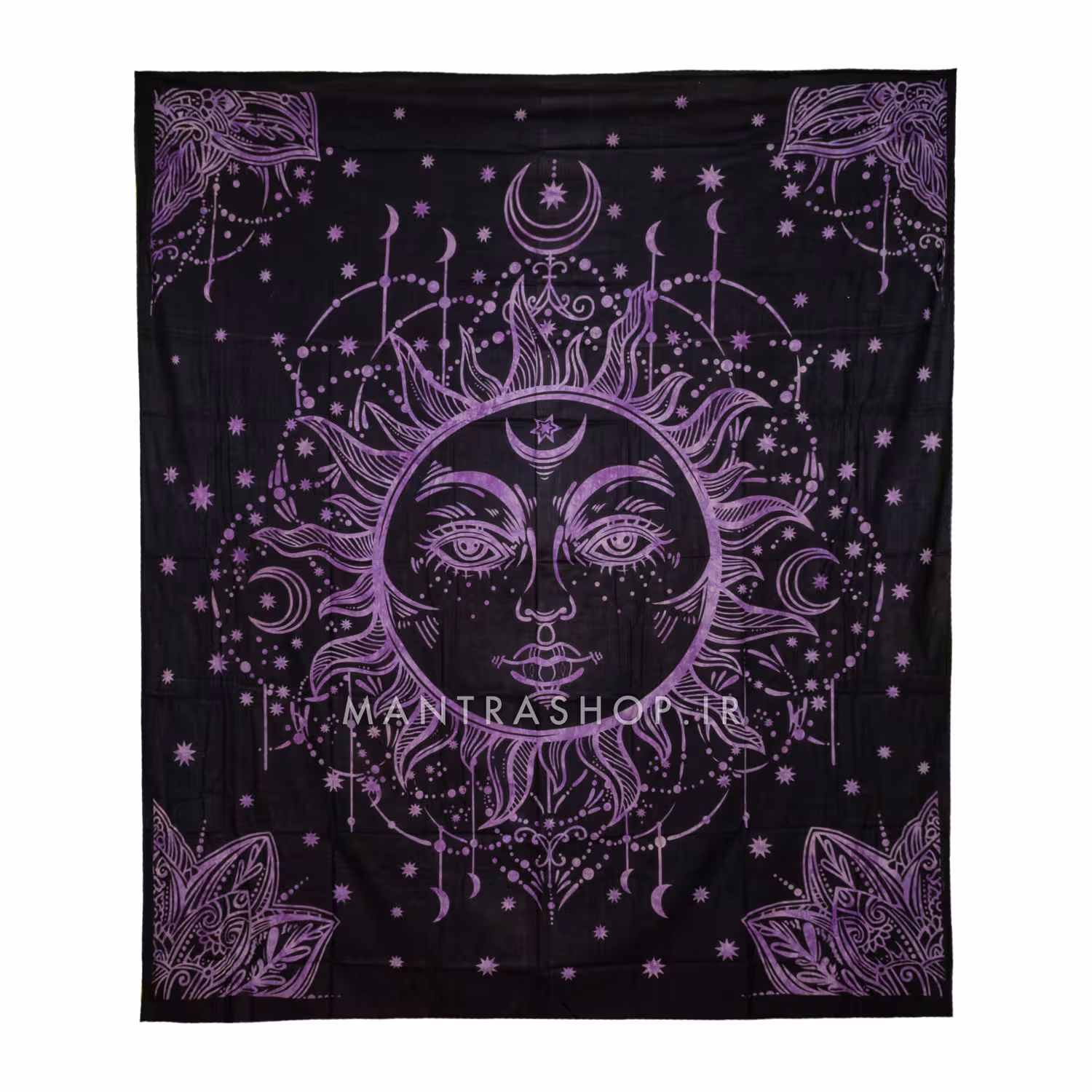 بکدراپ تپستری هندی طرح خورشید (روتختی دو نفره) کد 434